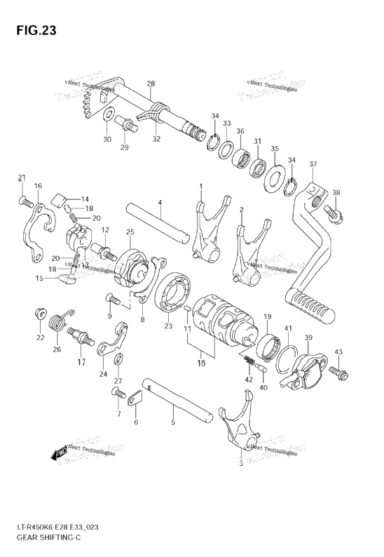 Gear Shifting (Modelk K6/K7)