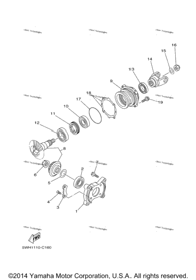 Middle Drive Gear
