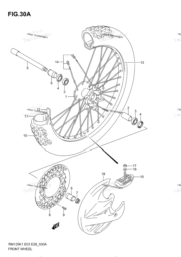 Front Wheel (Model K5/K6)