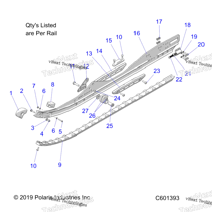 Suspension, Rail Asm. Lh/Rh