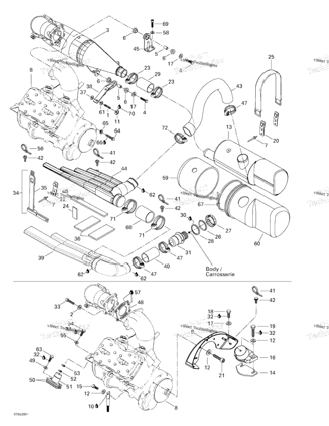 Engine Support And Muffler