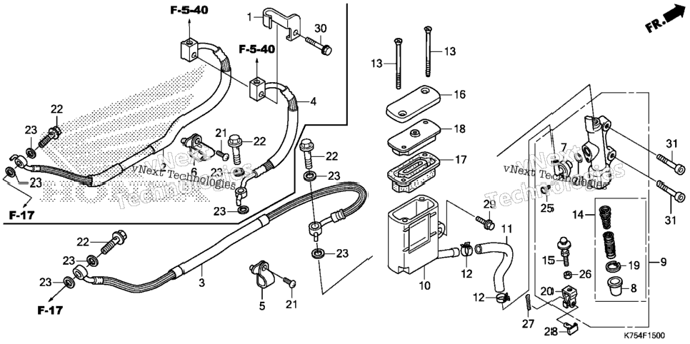Rear Brake Master Cylinder