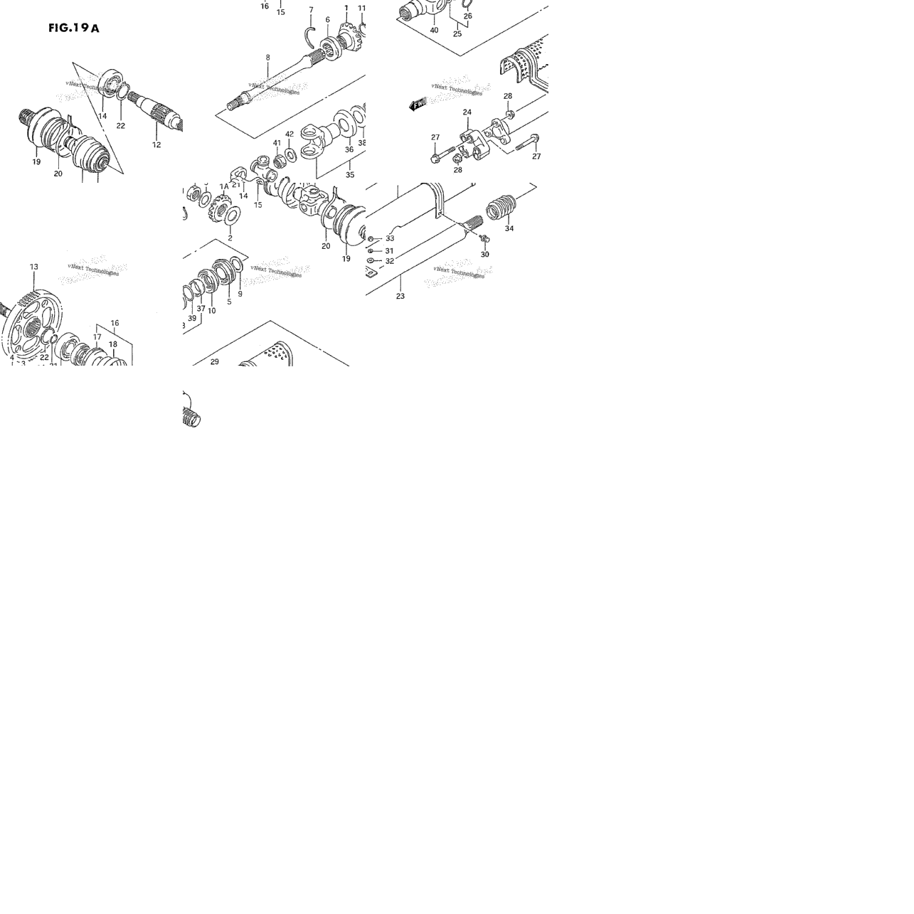 Secondary Gear - Propeller Shaft (Model S)