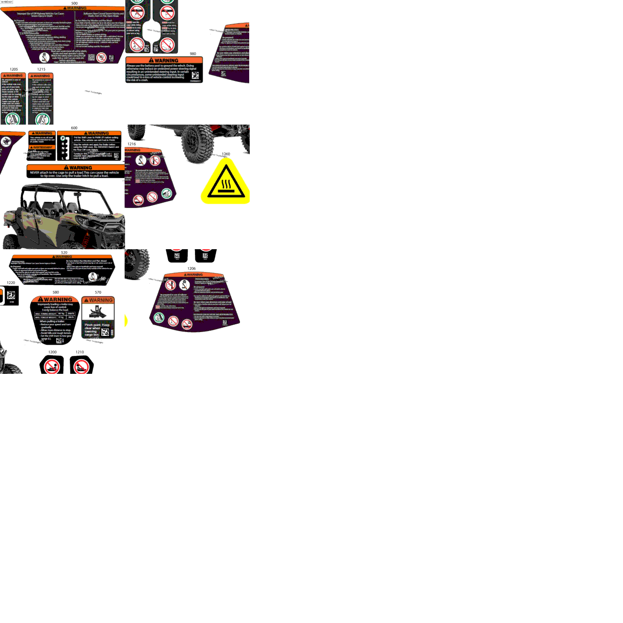 Body - Warning Decals