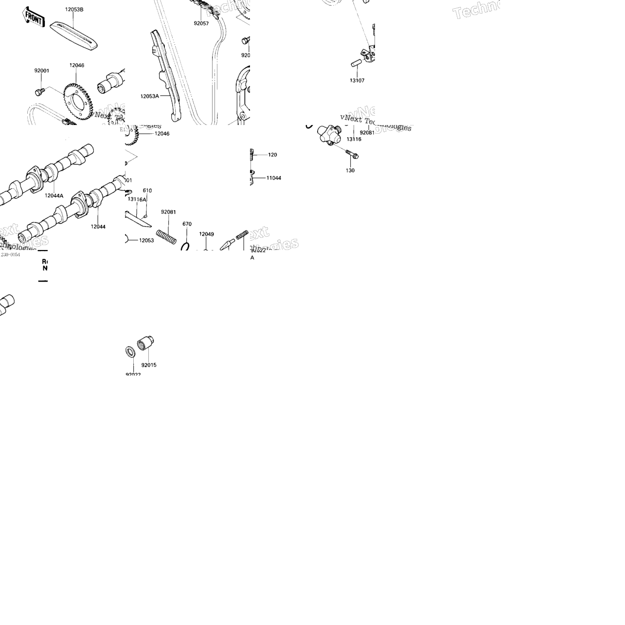 Camshafts/Chain/Tensioner