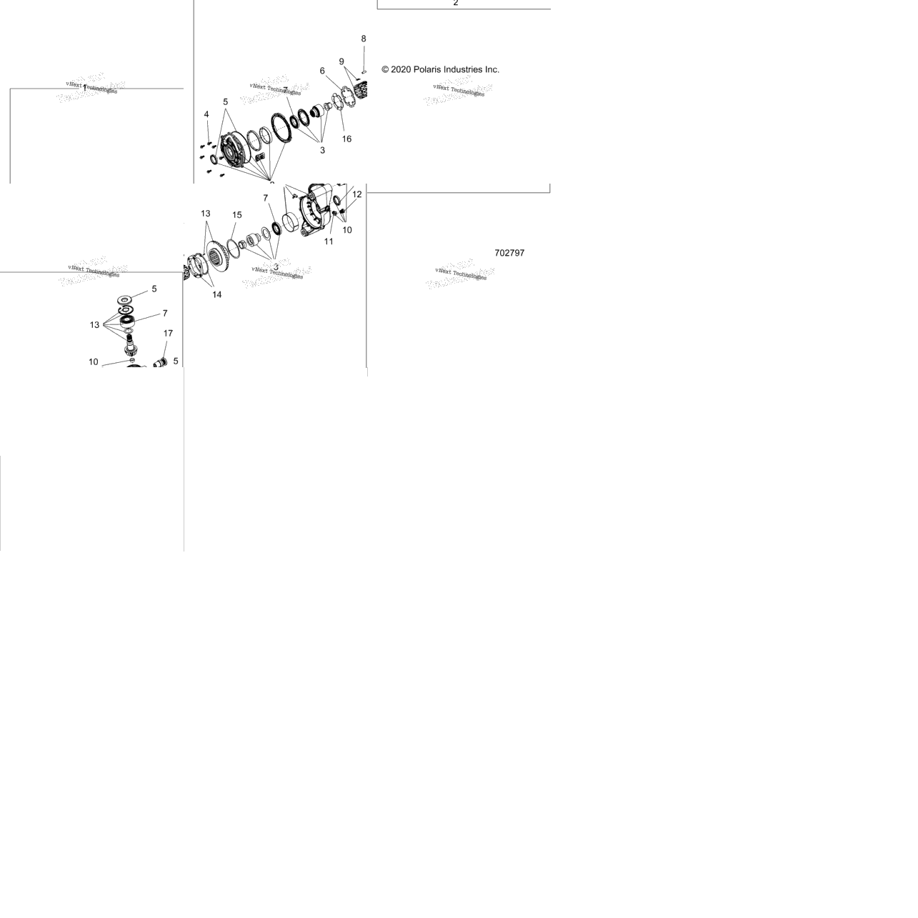 Drive Train, Front Gearcase Internals