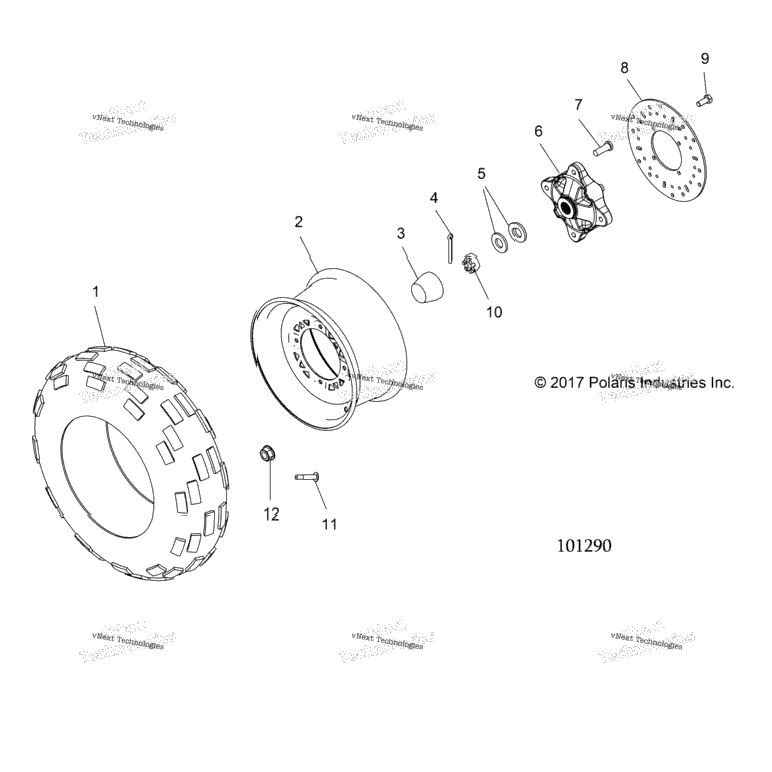 Wheels, Front Tire & Brake Disc