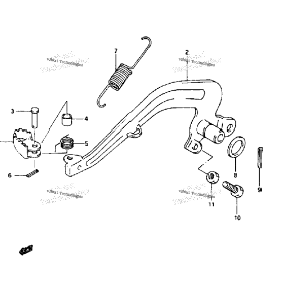 Rear Brake (Model L/M/N/P/R/S)
