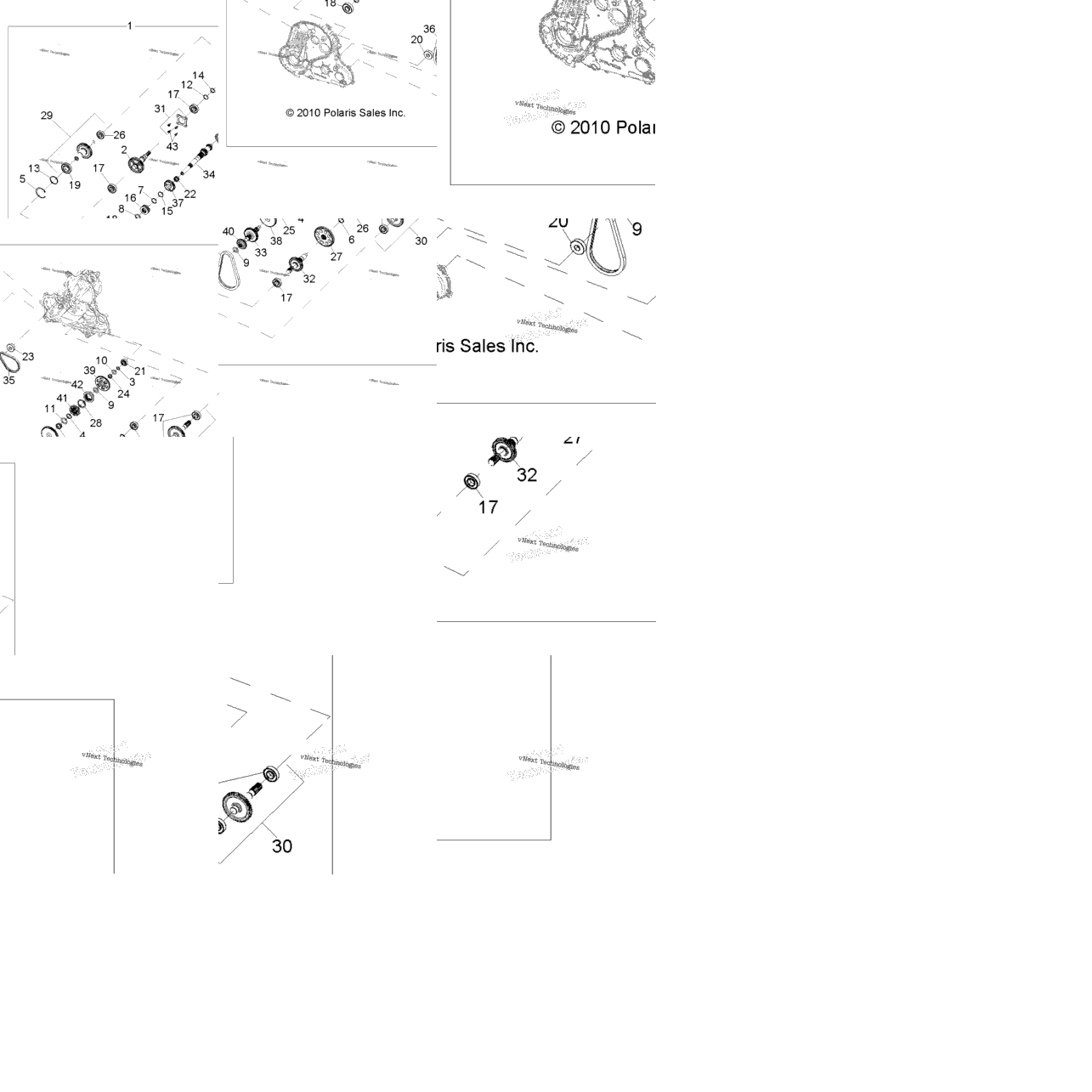 Drive Train, Main Gearcase Internals (49Atvtransintl1332847)