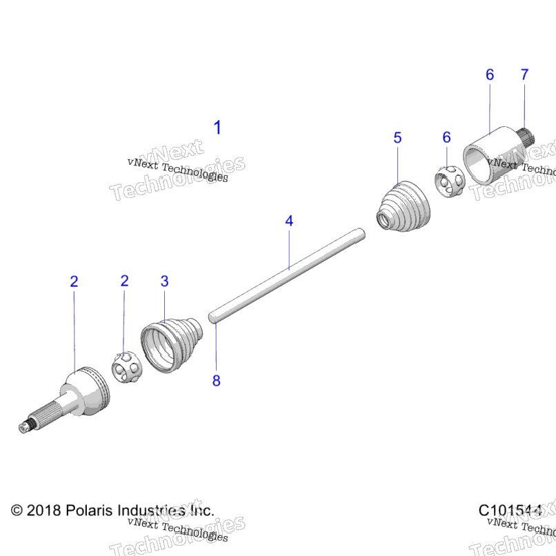 Drive Train, Drive Shaft, Middle