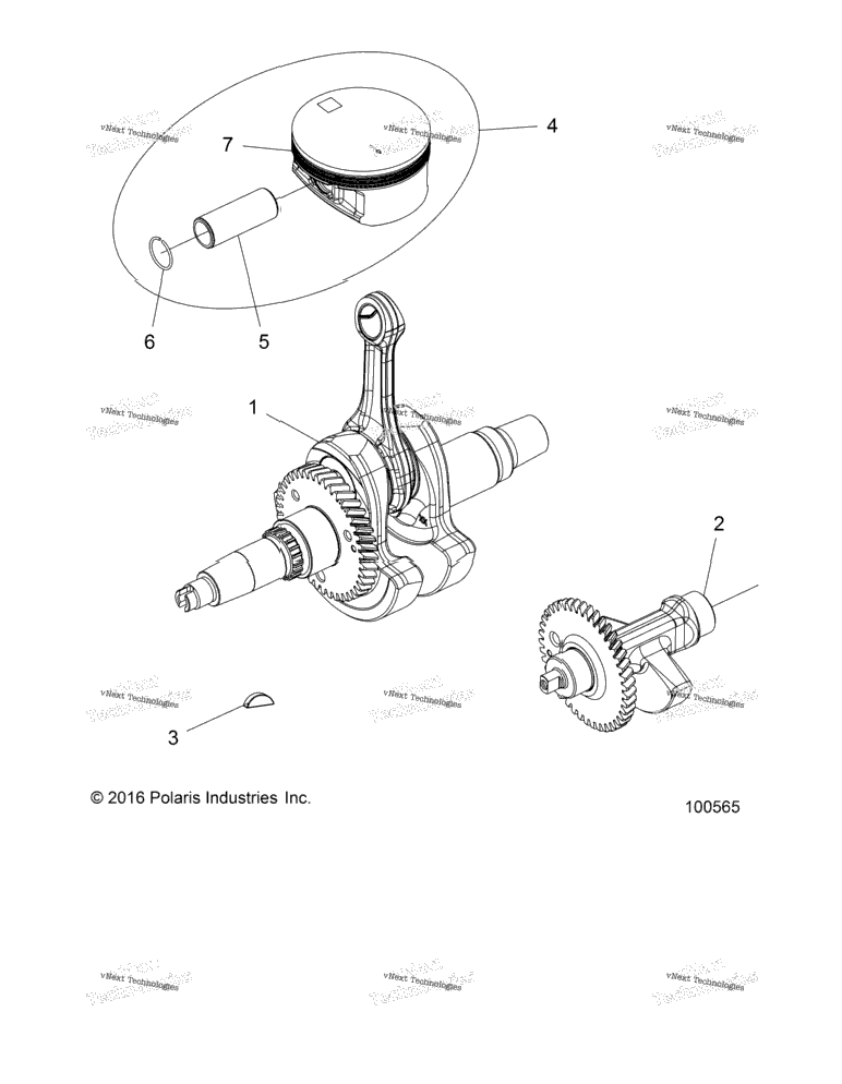 Engine, Crankshaft, Piston & Balance Shaft