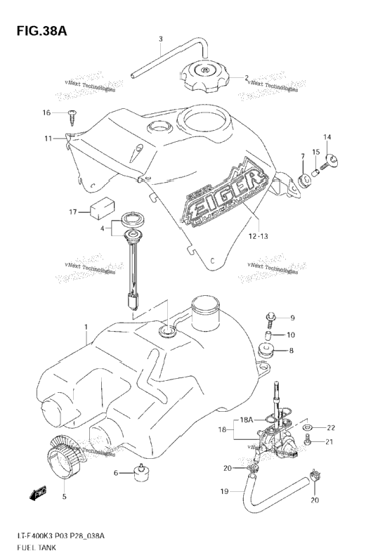 Fuel Tank (Model K4/K5/K6)
