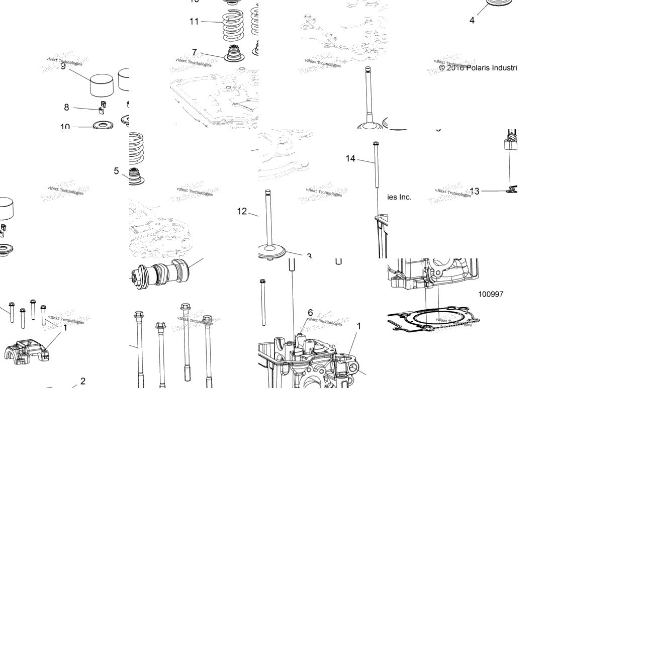 Engine, Cylinder Head, Cam & Valves