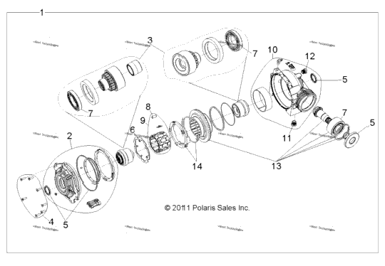 Drive Train, Front Gearcase Internals
