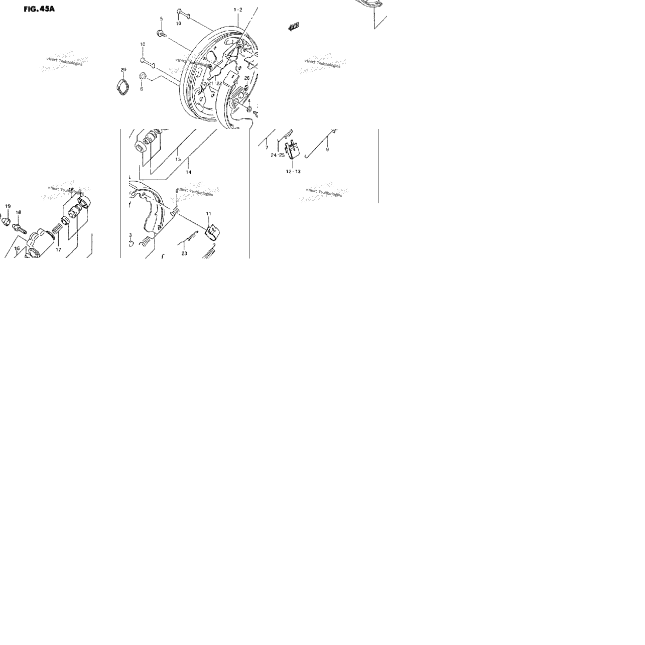 Front Wheel Brake (Model M/N/P/R/S/T)
