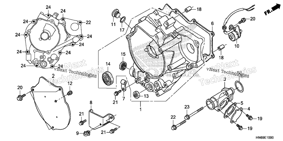 Rear Crankcase Cover