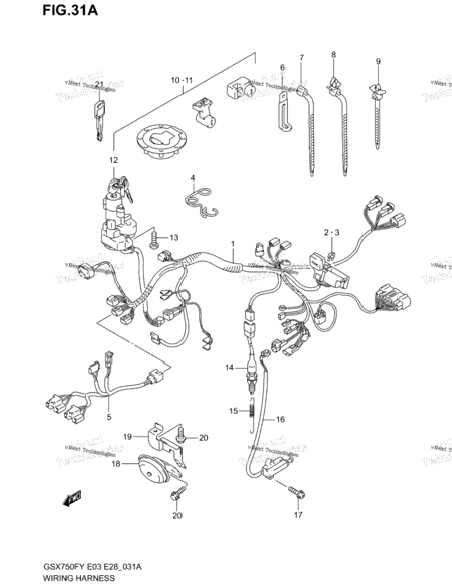 Wiring Harness (Model K3)