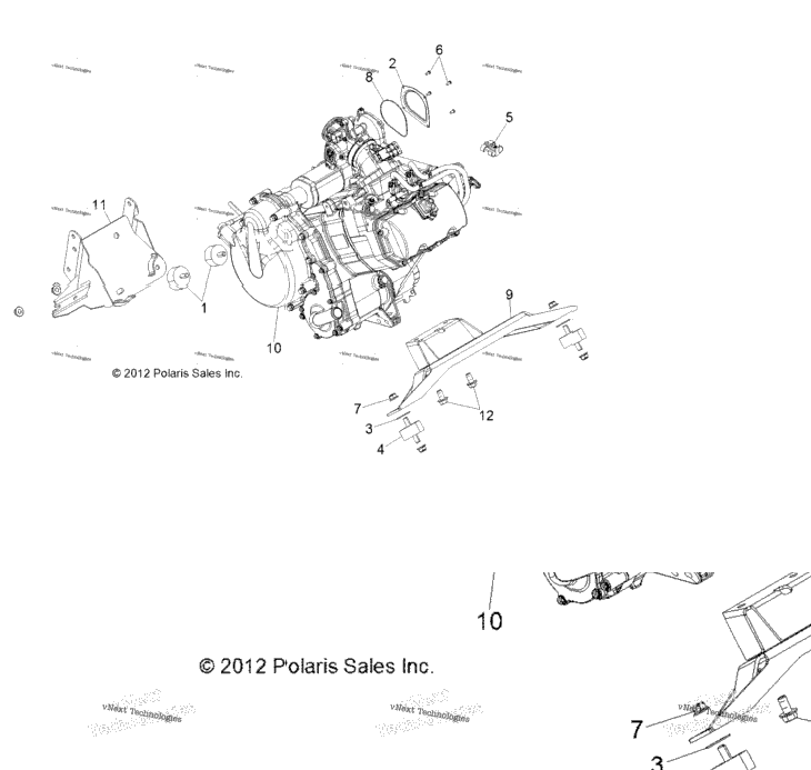 Engine, Mounting & Long Block
