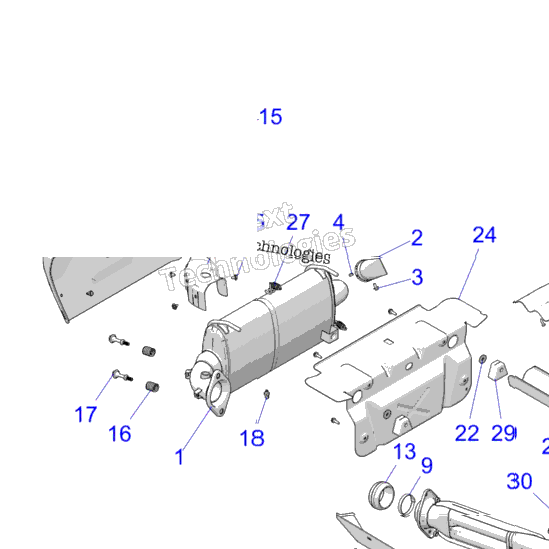 Engine, Exhaust System
