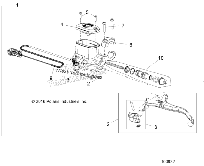 Brakes, Front Brake Lever & Master Cylinder A20sds57c5
