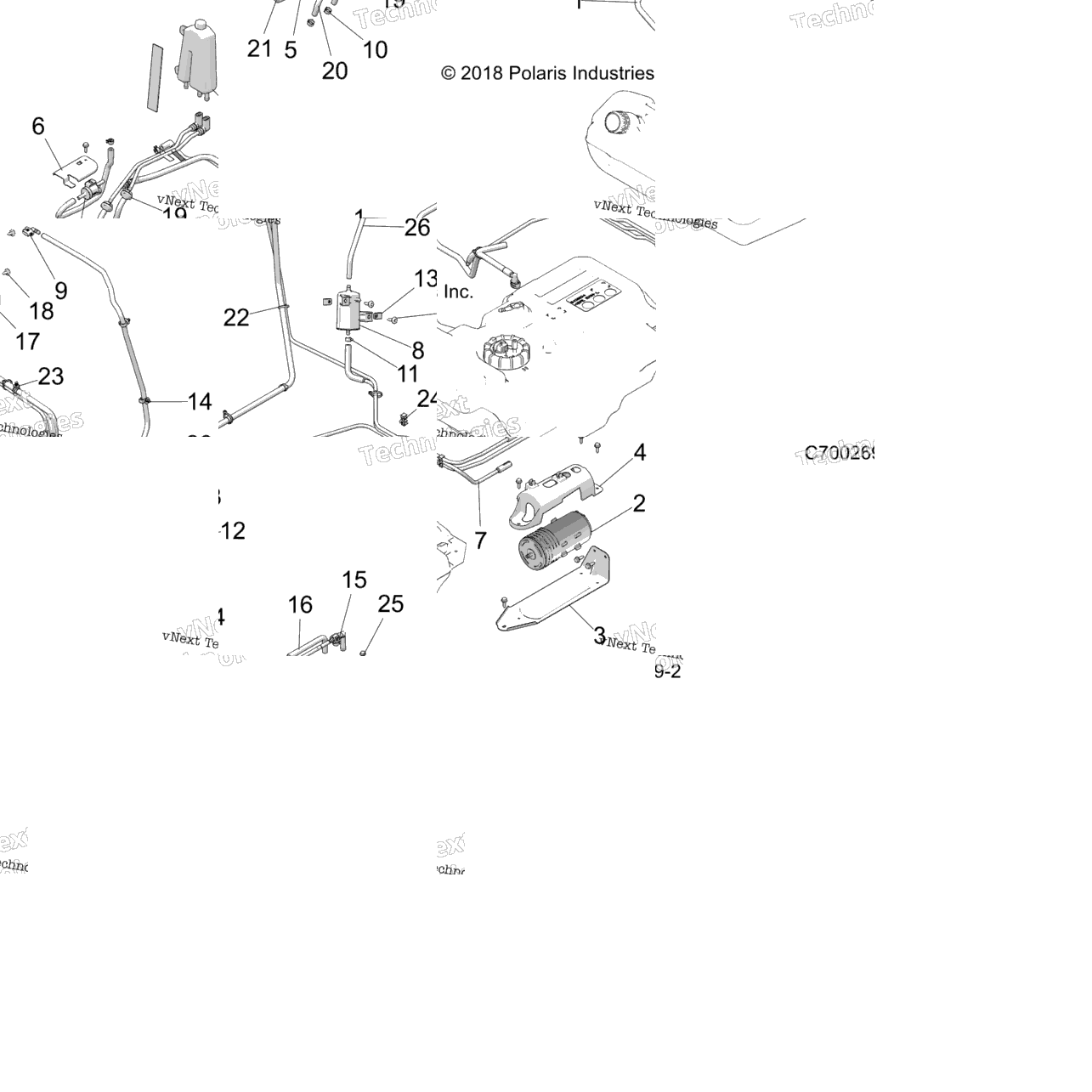 Fuel System, Lines, Evap Z22nak99bk/Br/Nav99bk/Br