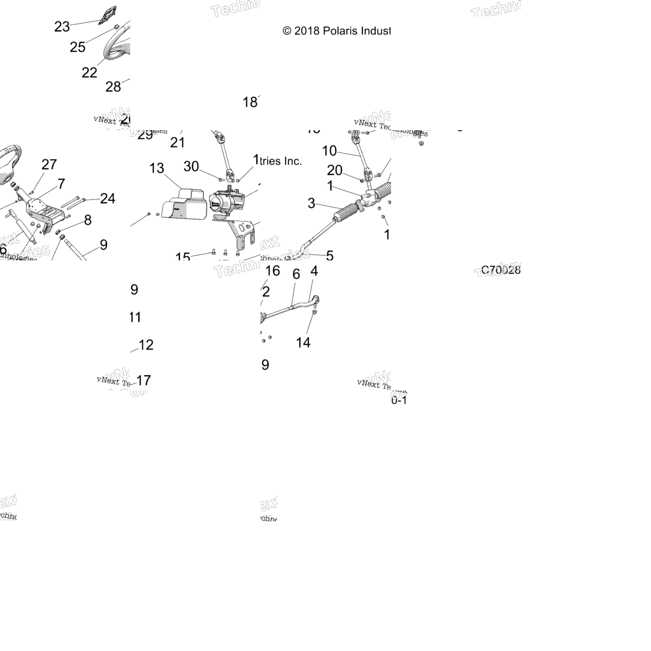 Steering, Power Steering Asm