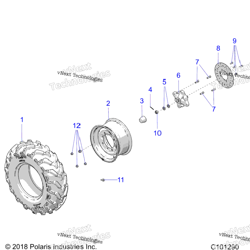 Wheels, Front Tire & Brake Disc