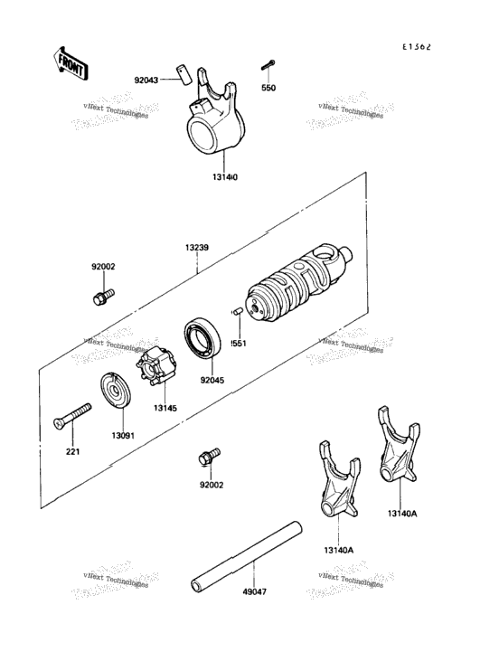 Gear Change Drum/Shift Fork(S)