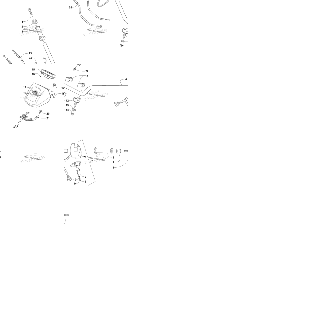 Handlebar And Controls Assembly