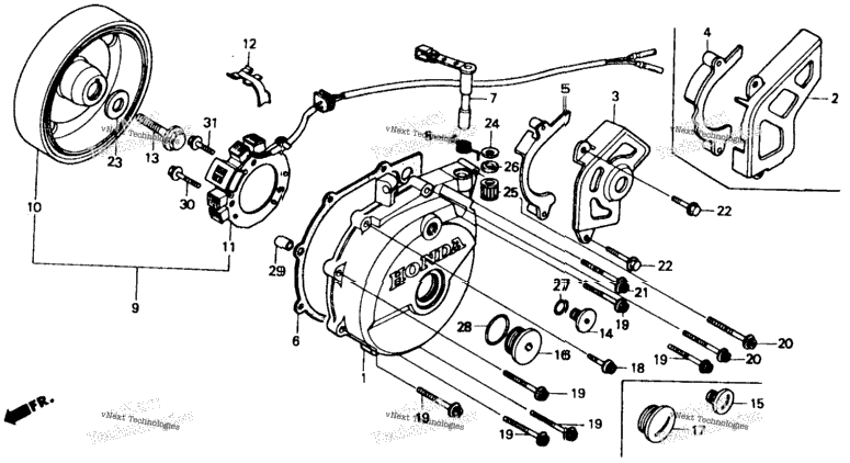 Left Crankcase Cover 85-90
