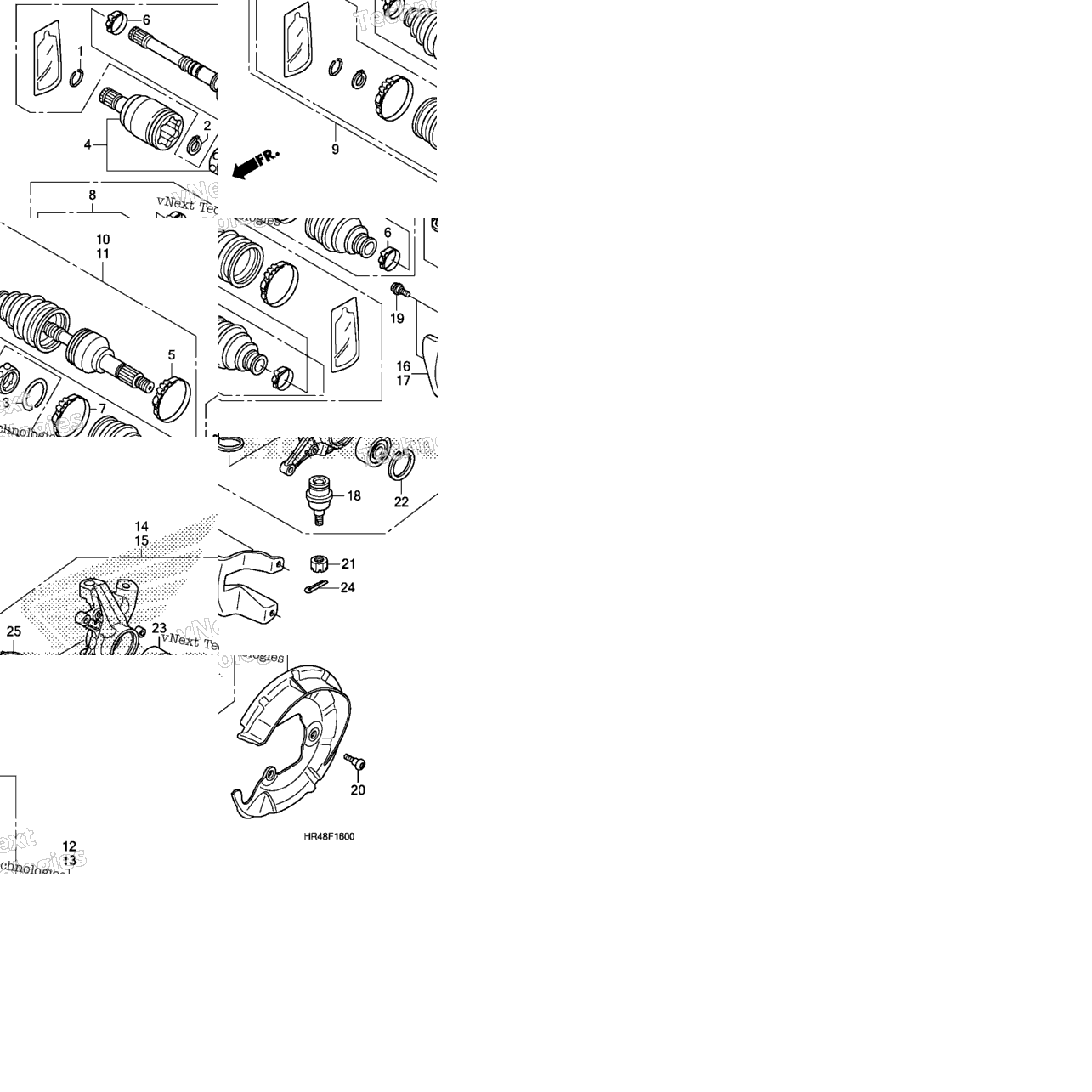 Front Knuckle@Front Drive Shaft