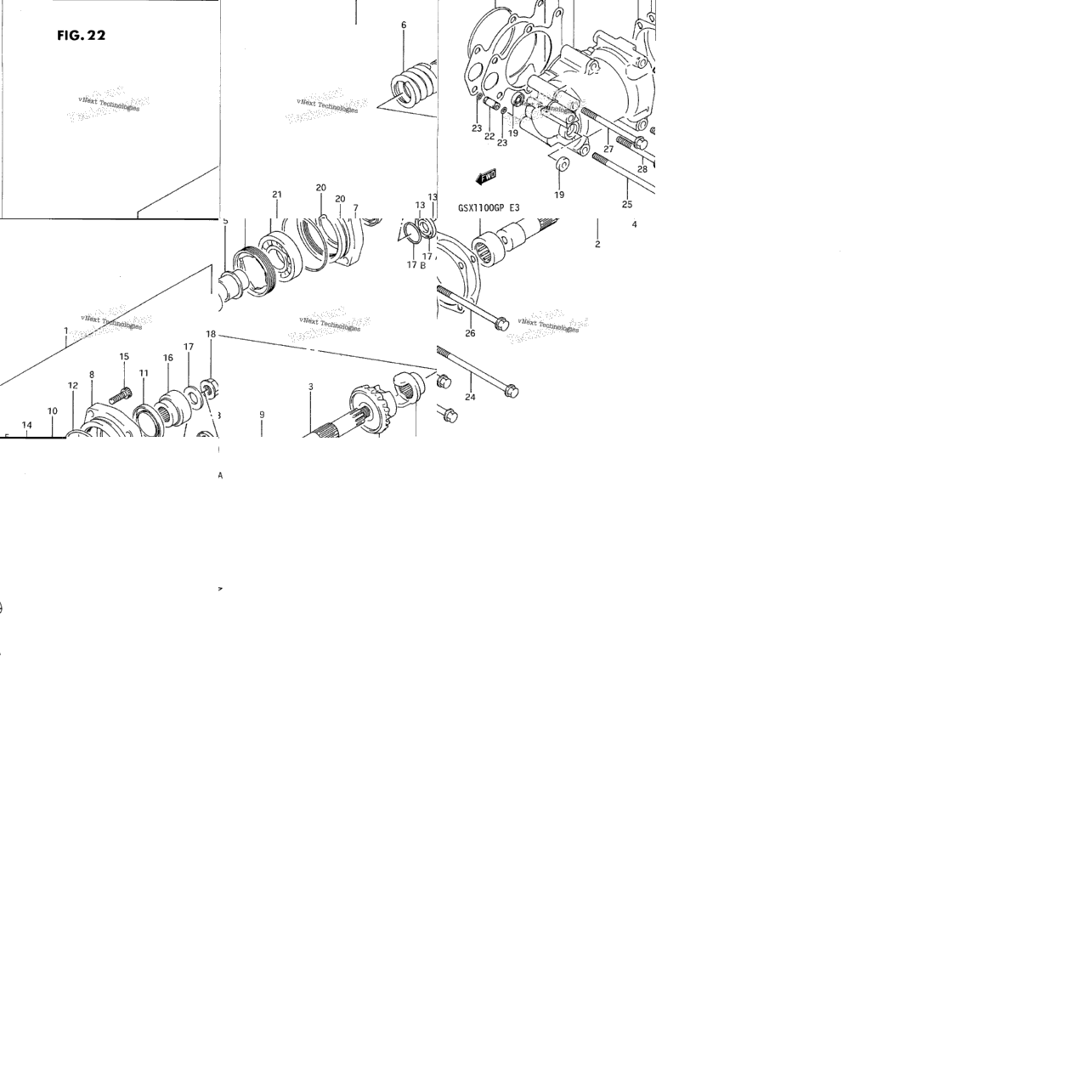 Secondary Drive Gear (Model M)