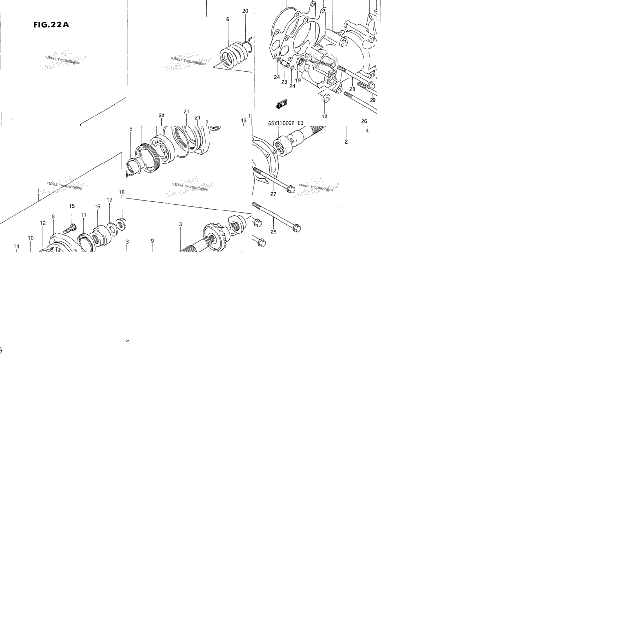 Secondary Drive Gear (Model N/P)