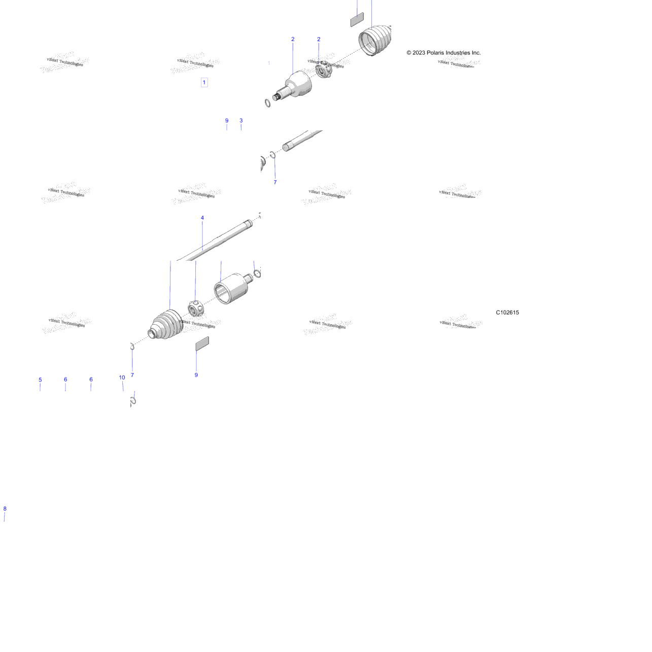 Drive Train, Rear Drive Shaft