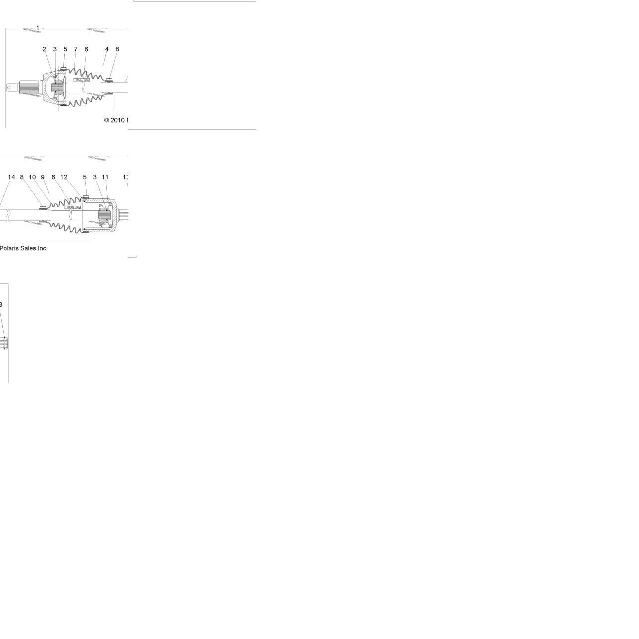 Drive Train, Front Drive Shaft