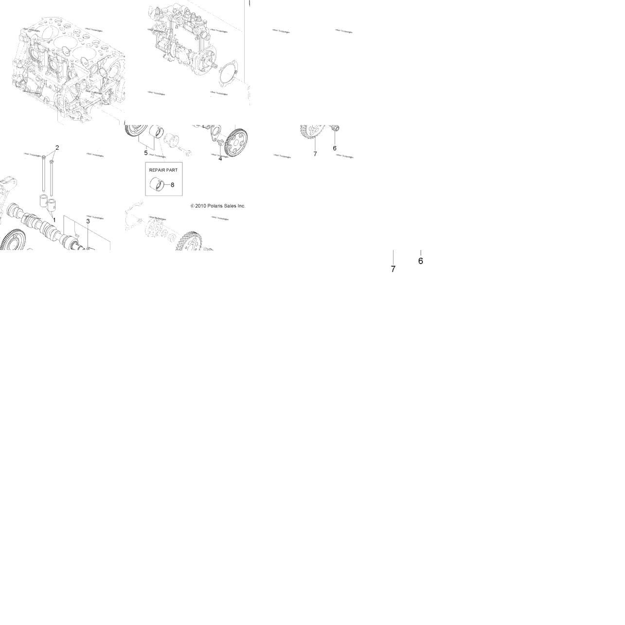 Engine, Camshaft & Driving Gear