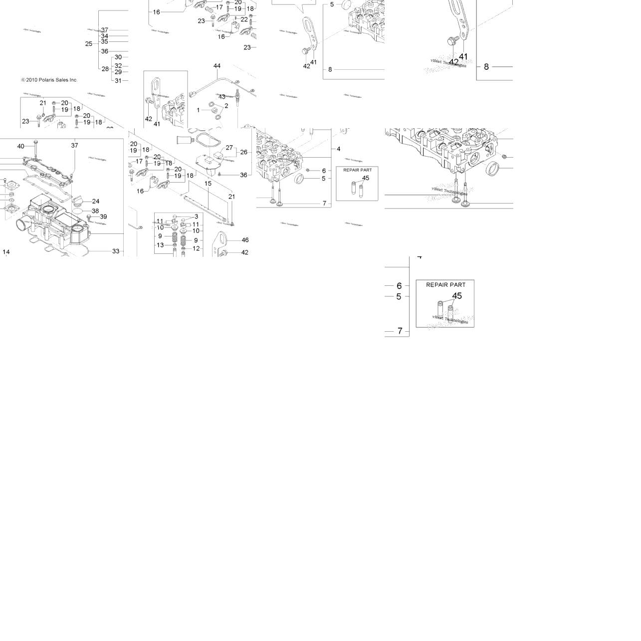 Engine, Cylinder Head & Bonnet