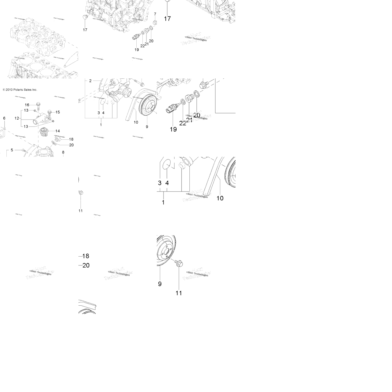 Engine, Water Cooling System