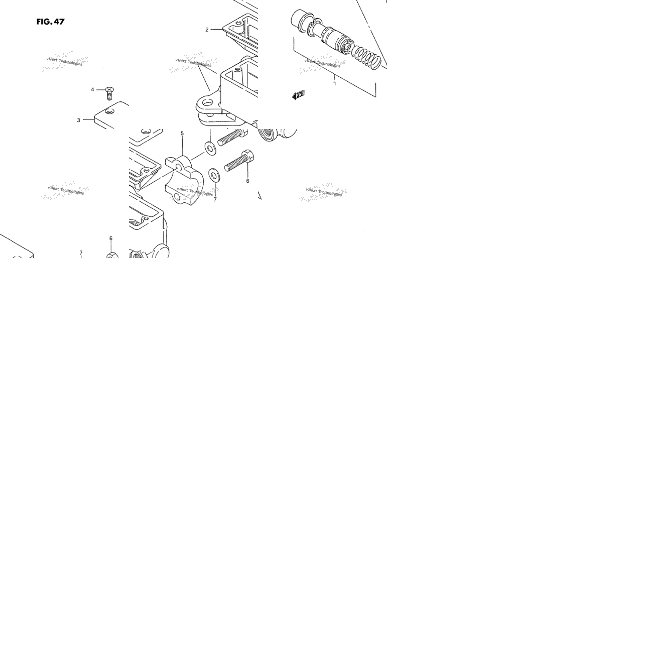 Front Master Cylinder (Model J/K/L)