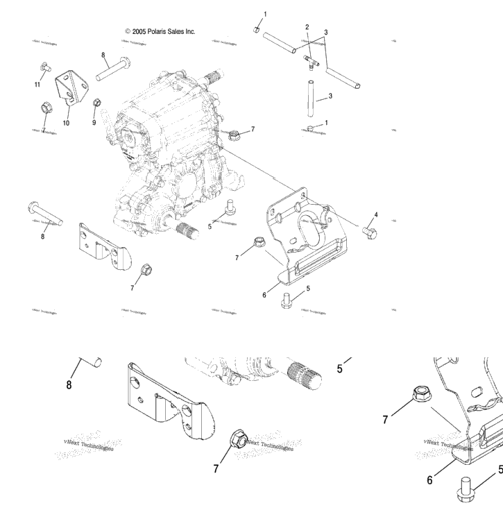 Drive Train, Main Gearcase Mounting