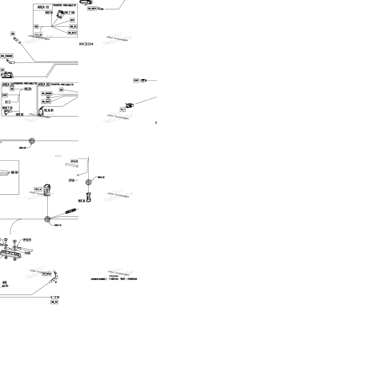Electric - Voltage Regulator Wiring Harness - 710007425