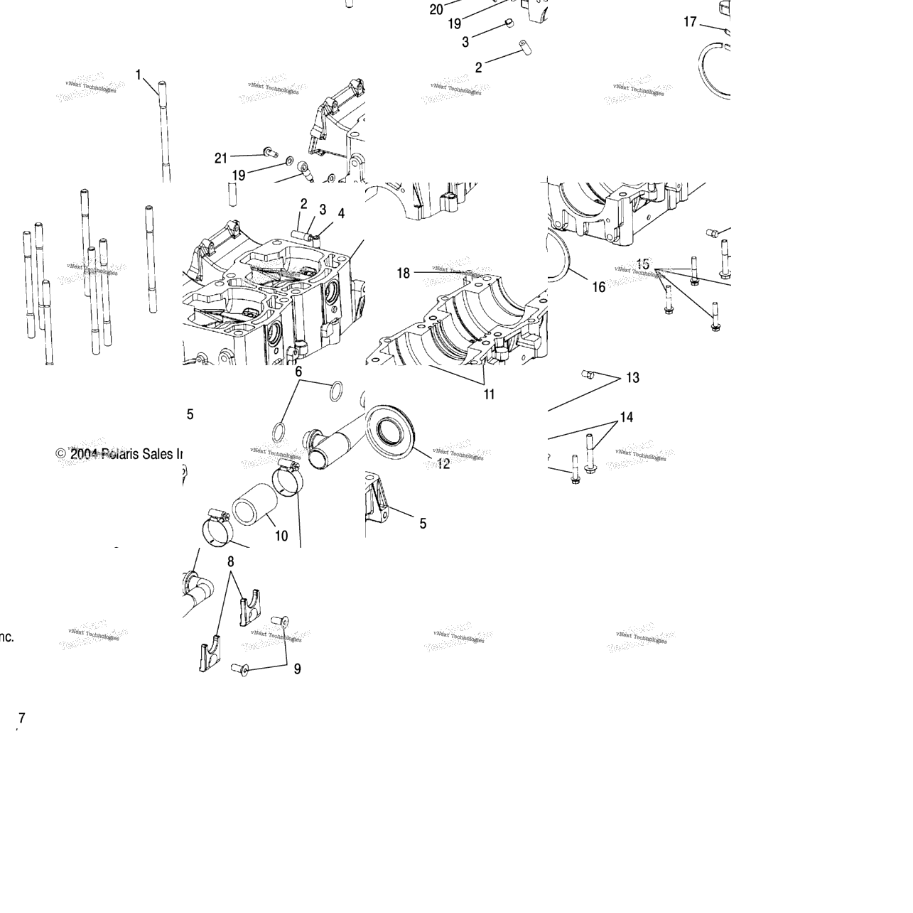 Crankcase S05np7cs/7Csa/7Csb/Ne7cs/7Csa (4993799379D11)