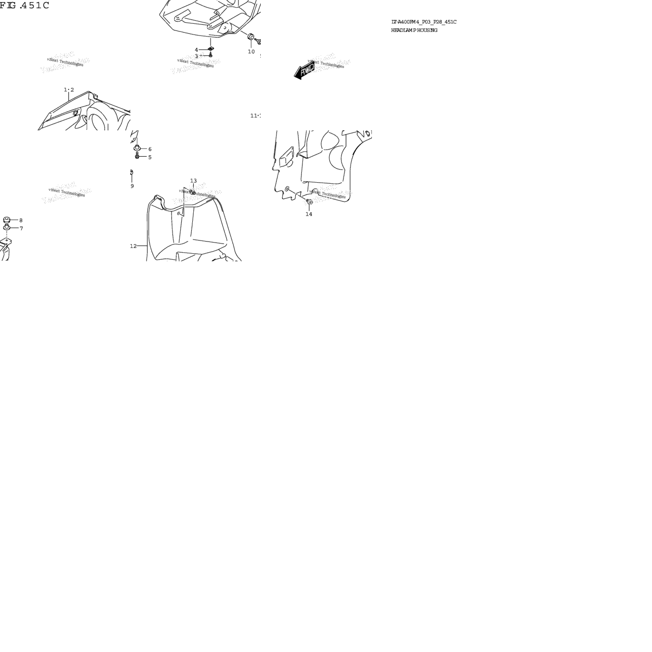 Headlamp Housing (P28)
