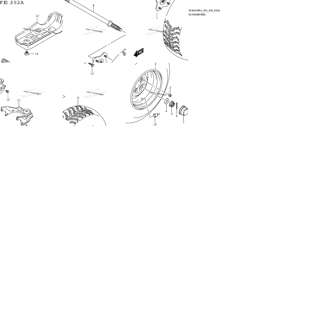 Lh Rear Wheel (Lt-A400f)
