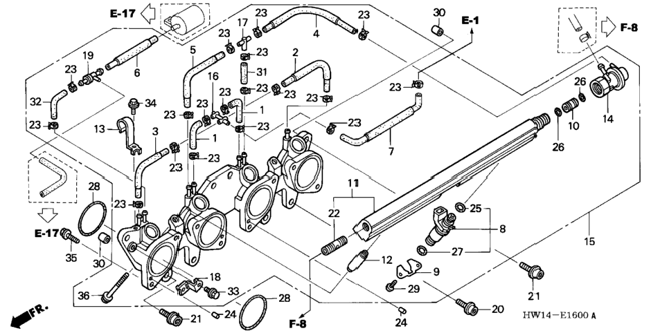 INLET MANIFOLD ('02-'03)