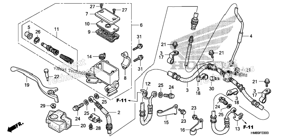 Front Brake Master Cylinder