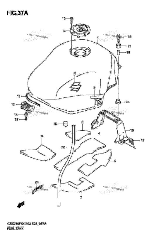 Fuel Tank (Model K5/K6)
