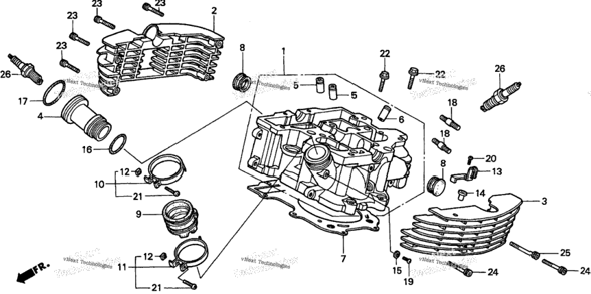 Cylinder Head (Rr.)