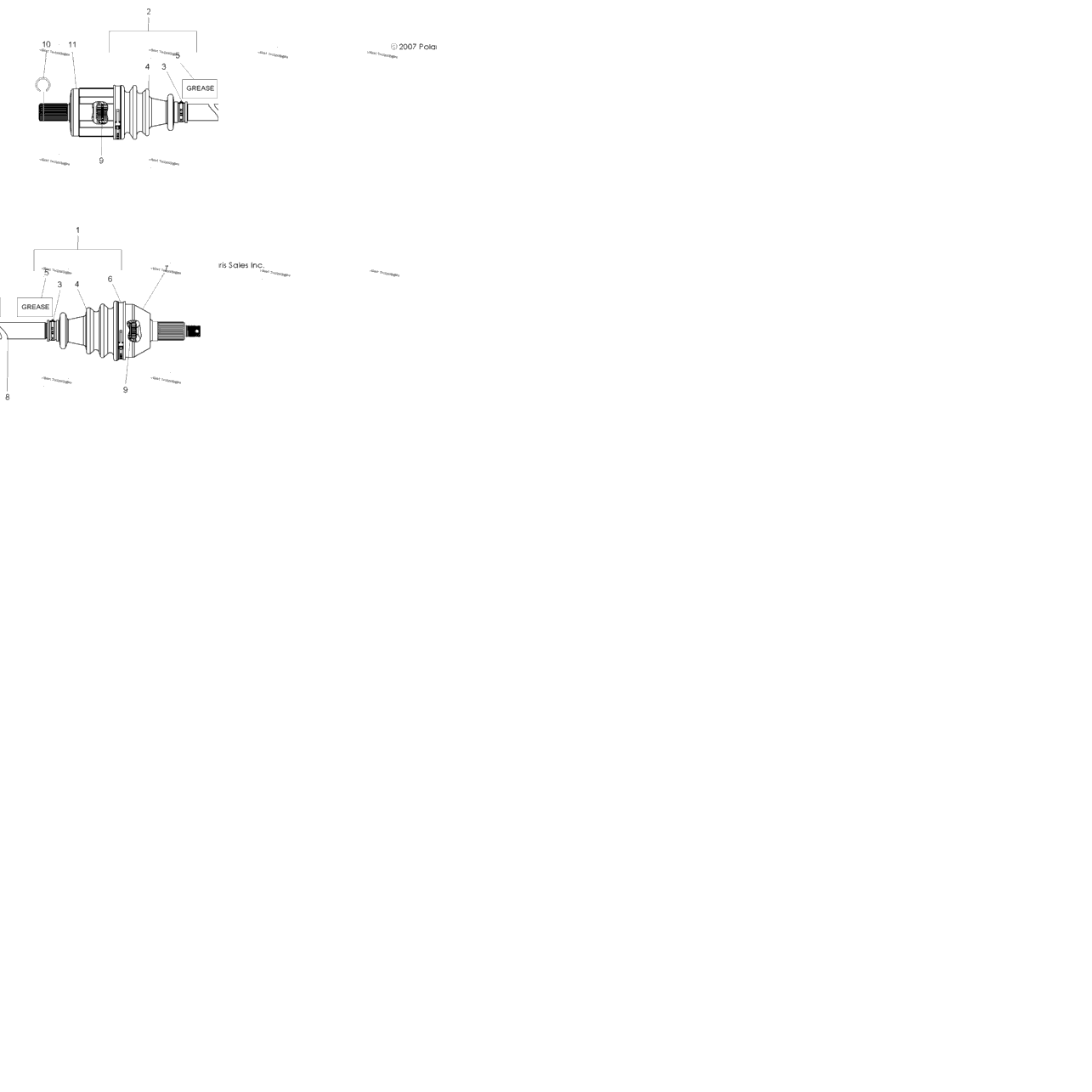 Drive Train, Front Half Shaft