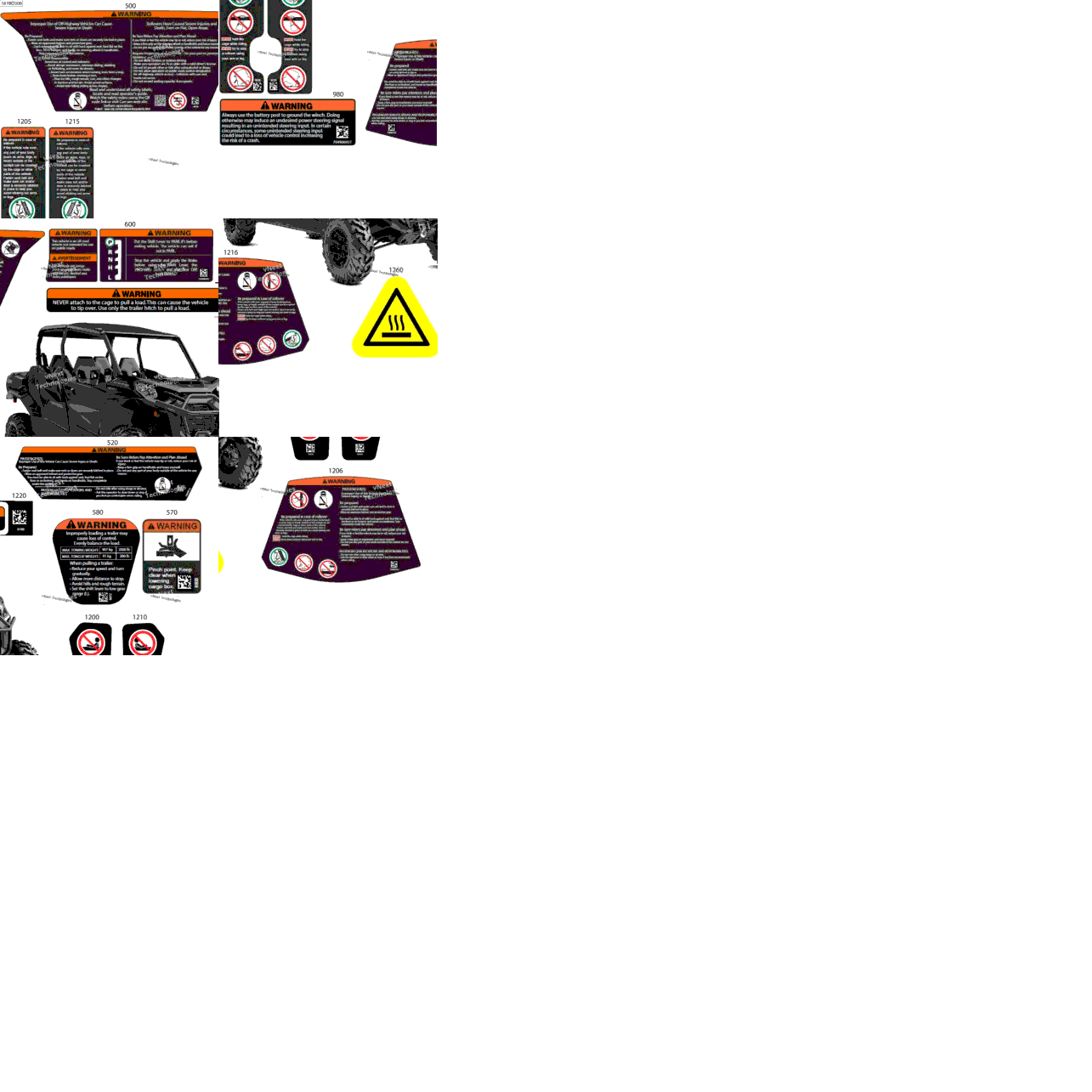 Body - Warning Decals